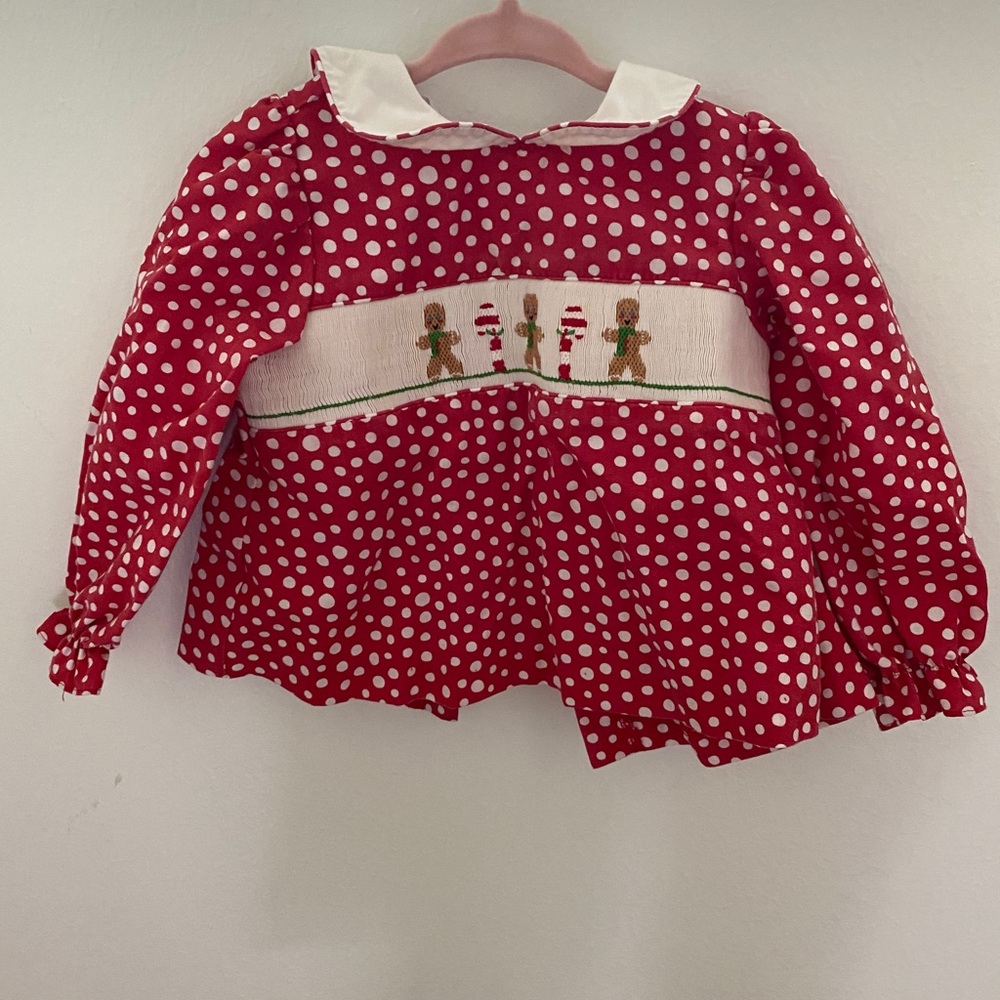Smocked winter / Christmas pajamas